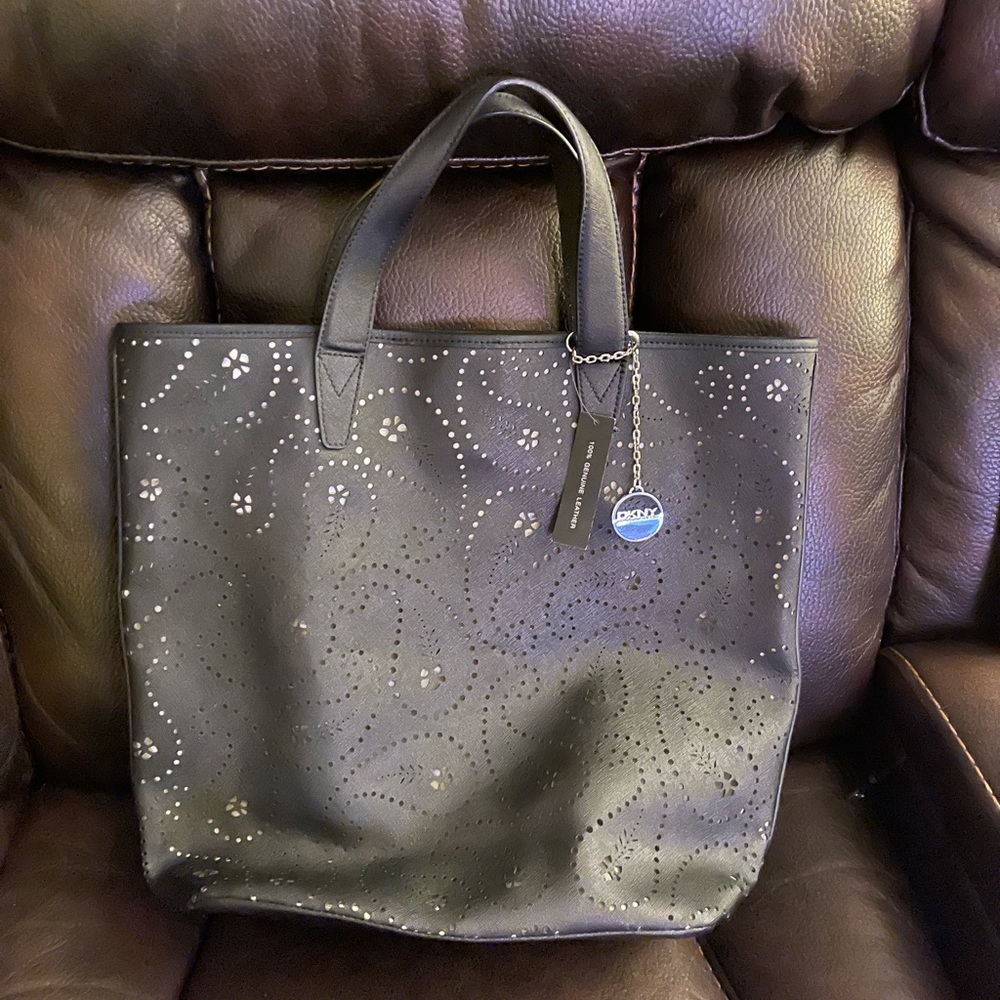 Large DKNY paisley tote